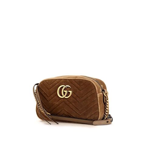 gucci borsa tracolla|borsa gucci velluto marrone.